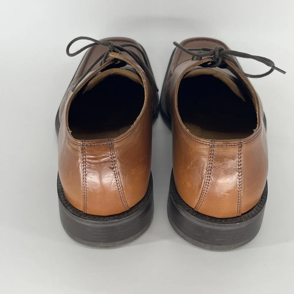 Kenneth Cole New York Men's Brown Leather Oxford Dress Shoes Size 10 -‎ M71174